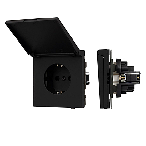 Механизм розетки влагозащищённый SCT-TENDO-MCP-SFPL-BK (230V, 16A) 054599