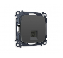 Комплект механизма телефонной розетки RJ-11(4P4C) со шторкой Ambrella Volt Omega MO912030