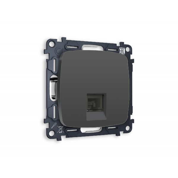 Комплект механизма телефонной розетки RJ-11(4P4C) со шторкой Ambrella Volt Omega MO912030 Комплект механизма телефонной розетки RJ-11(4P4C) со шторкой Ambrella Volt Omega MO912030