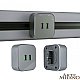 Трековая розетка Arte Milano Am-track-sockets 380022TS/USBx2 Grey
