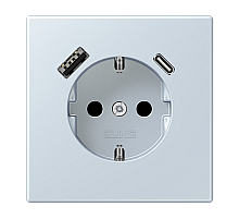 Розетка 2K+З USB Typ AC Jung LC1520-15CA209