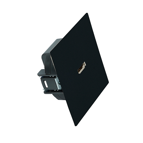 Розетка HDMI 2.0 Type A Stekker Мия RST00-3118-05 черный бархат 50828