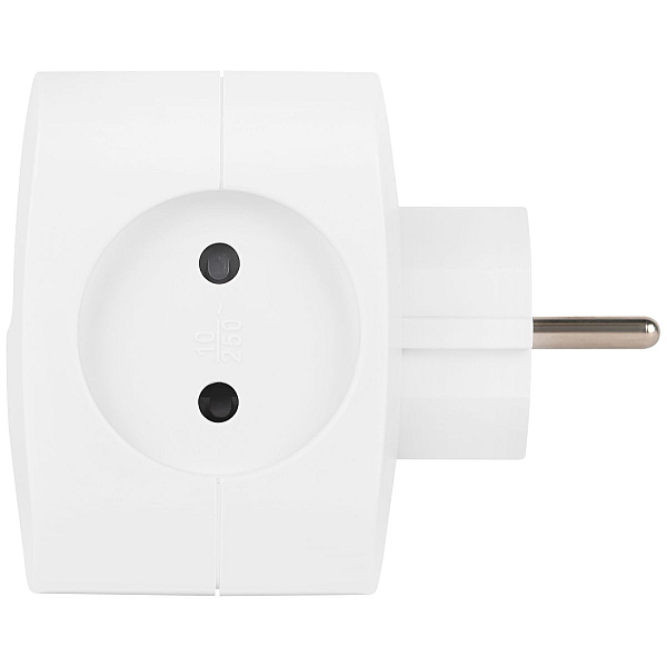 Разветвитель электрический ЭРА SP-4-3USBAC-W на 4 розетки + 3 USB A+C со шторками 10А белый Б0069083