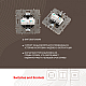 Розетка телефонная RJ11 + компьютерная RJ45 Arte Milano 217.44-1.shampan