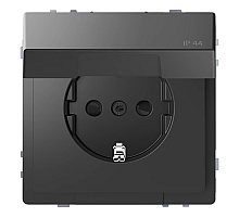Розетка Schneider Electric Merten D-Life 16A с/з и крышкой MTN2314-6034