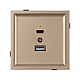 Механизм USB розетки Arlight SCT-TENDO-MUAC-PL-GD (5V, 3A, QC3) 054097