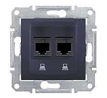 Розетка компьютерная 2хRJ45 Schneider Electric Sedna STP SDN5000170