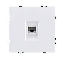 Розетка Ethernet RJ45 Cat.6, белый матовый Kollinger Eclipse EC-017WH