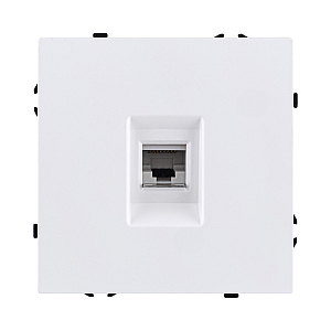 Розетка Ethernet RJ45 Cat.6, белый матовый Kollinger Eclipse EC-017WH