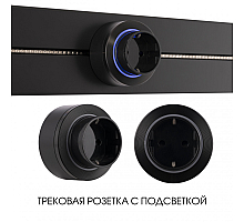 Трековая розетка Arte Milano Am-track-sockets-39 397952TS/ES Black