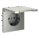 Розетка с защитными шторками и крышкой Voltum S70 VLS040305