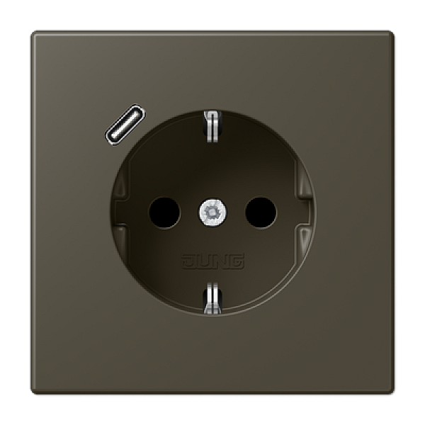 Розетка 2K+З USB Typ C Jung LC1520-18C241