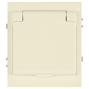 Розетка Эра Arktik 16-2103-02 с заземлением 2P+E Schuko со шторками с крышкой 16А-250В слоновая кость Б0070435