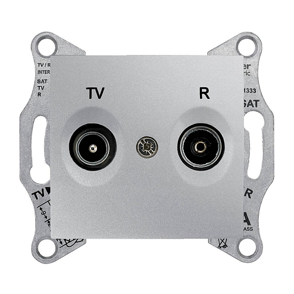 Розетка TV/R проходная Schneider Electric Sedna 8dB SDN3301360
