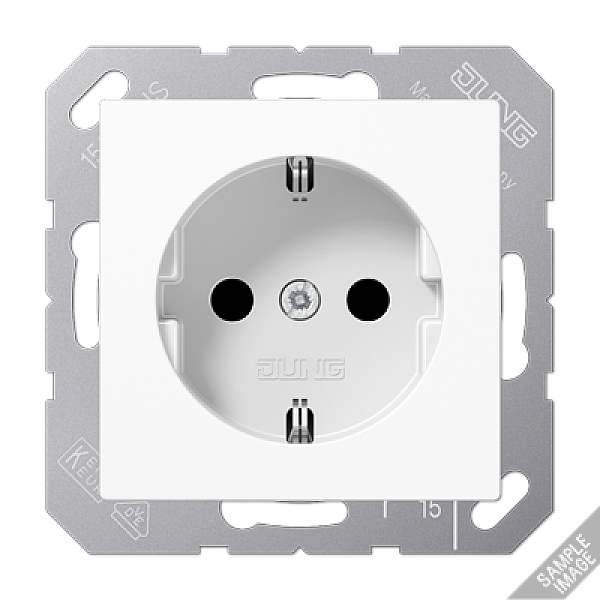 Розетка штепсельная Schuko Jung CD1520EDVPLBR