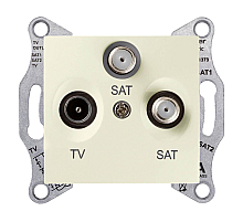 Розетка TV/SAT/SAT Schneider Electric Sedna SDN3502147