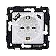 Розетка штепсельная SCHUKO 16A/250 В с USB A+C 20W, белый матовый Kollinger REA-004WM для Aspekt, Eleganz, Reflex