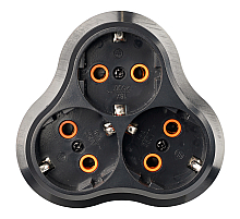 Разветвитель сетевой 3-местный Stekker 250V 16A ABS ADP16-23-21 50682
