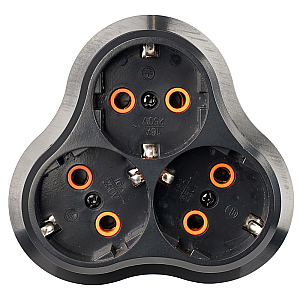 Разветвитель сетевой 3-местный Stekker 250V 16A ABS ADP16-23-21 50682