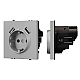 Розетка зк со шторками с USB тип А+А софт-тач никель Arlight SCT-MUAA-SFPL-IS (250V, 16A) 059443(1)