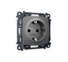 Комплект механизма розетки с/з cо шторками Ambrella Volt Omega MO657010