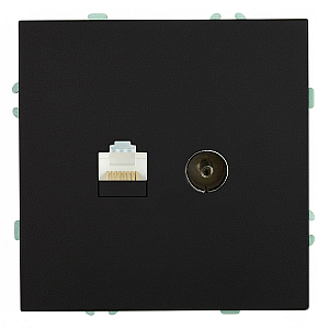 Розетка TV + компьютерная RJ-45 Stekker RST00-5106-05 Эмили 49846