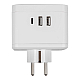 Разветвитель сетевой с выключателем Uniel S-GES2-16SBUC WHITE UL-00011245