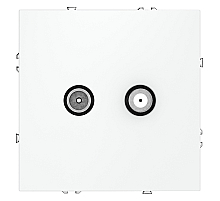 Розетка телевизионная Voltum S70 VLS060402 (белый матовый)