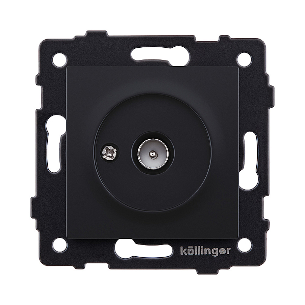 Розетка TV (папа), черный матовый Kollinger REA-007BM для Aspekt, Eleganz, Reflex