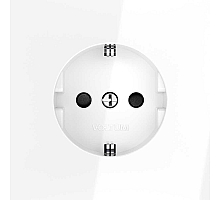 Розетка со шторками Voltum S70 VLS040201 (белый глянцевый)