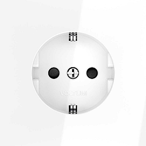 Розетка со шторками Voltum S70 VLS040201 (белый глянцевый)