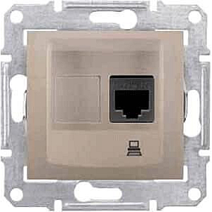 Розетка компьютерная RJ45 Schneider Electric Sedna UTP SDN4300168