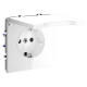 Розетка с защитными шторками и крышкой Voltum S70 VLS040301