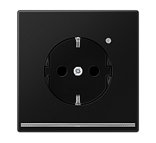 Розетка Schuko с LED подсветкой Jung LS1520-OSWMLNW
