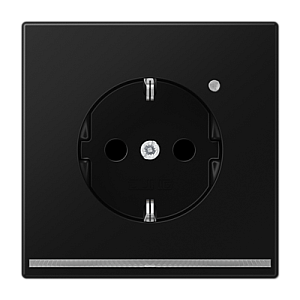 Розетка Schuko с LED подсветкой Jung LS1520-OSWMLNW