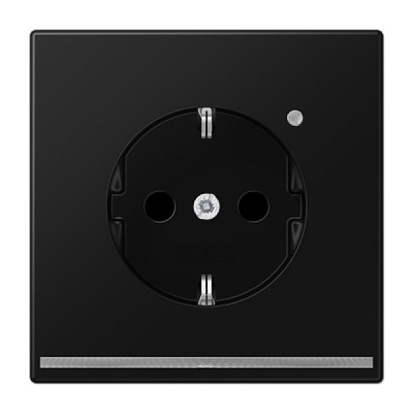 Розетка Schuko с LED подсветкой Jung LS1520-OSWMLNW