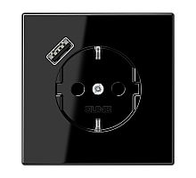 Розетка 2K+З USB Typ A Jung LS1520-18ASW