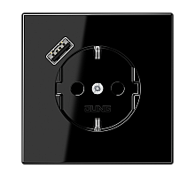 Розетка 2K+З USB Typ A Jung LS1520-18ASW
