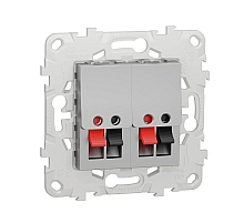 Аудиорозетка двойная Schneider Electric Unica New NU548930