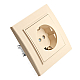 Розетка 2P+PE Stekker Эрна со шторками слоновая кость PST16-9010-02 39236