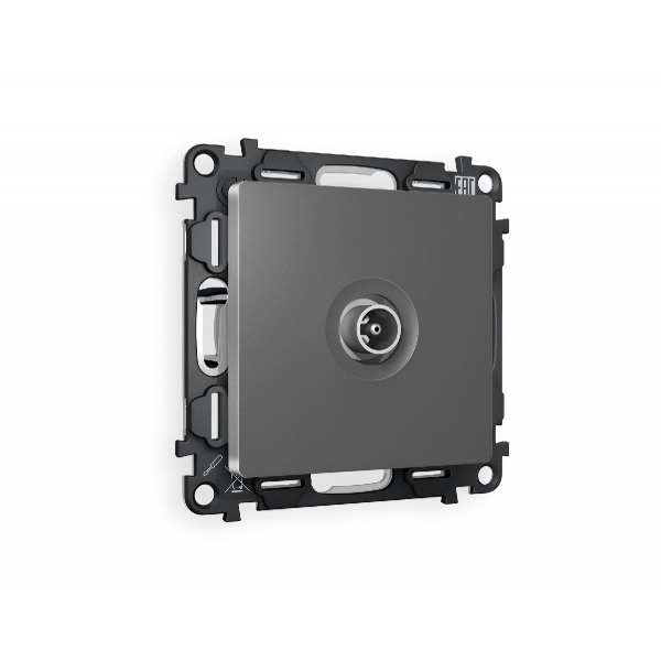 Комплект механизма TV розетки оконечной 50-870 MHz 1dB Ambrella Volt Alfa MA663010 Комплект механизма TV розетки оконечной 50-870 MHz 1dB Ambrella Volt Alfa MA663010