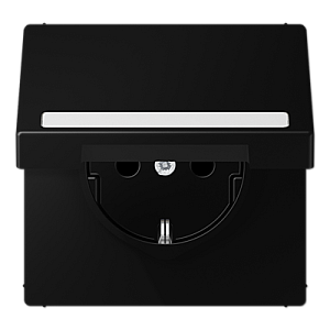Розетка Schuko с крышкой Jung LS1520BFNAKLSWM