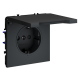 Розетка с защитными шторками и крышкой Voltum S70 VLS040307