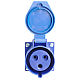 Розетка 2P+PE Stekker с крышкой синий RST32-123-44 49433