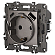 Розетка ЭРА Elegance 14-4108-16 2P+E 16A-250В со шторками с USB type-A+C 5В-3А титан Б0067695