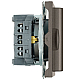 Розетка 1-местная с крышкой с защ. штор, Stekker, с/з, IP42, 250В, 16А Эмили, RST16-5112-09, антрацит, soft touch 49933