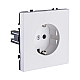 Розетка штепсельная SCHUKO 16A/250 В, белый глянцевый Kollinger Eclipse EC-014WG