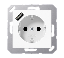 Розетка 2K+З USB Typ A Jung A1520-18AWW