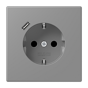 Розетка 2K+З USB Typ C Jung LC1520-18C203