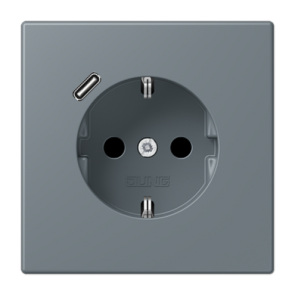 Розетка 2K+З USB Typ C Jung LC1520-18C251